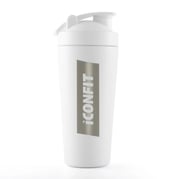 ICONFIT Shaker Rostfritt Stål - 800ml - Vit 1