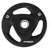 FitNord Viktskiva 15kg, Tri-Grip Black 1