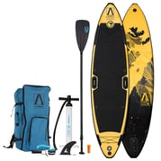 FitNord Aqua Leaf 340 SUP-brädset, Nordkapp (svart-gul), med kolfiberpaddel 1