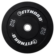 FitNord Bumper Black Viktskiva 20 kg 1