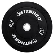 FitNord Bumper Black Viktskiva 25 kg 1