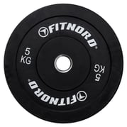 FitNord Bumper Black Viktskiva 5 kg 1