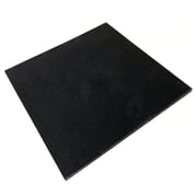 FitNord Gymgolv, gummi 1m x 1m x 30mm, svart 1