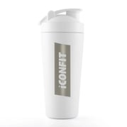 ICONFIT Shaker Rostfritt Stål - 800ml - Vit