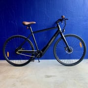 **OUTLET STOCKHOLM** FitNord Agile Single Speed Elcykel, Svart, 52CM