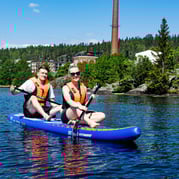 **OUTLET STOCKHOLM** FitNord Aqua Zoom 380 SUP-brädsats, Mörkblå 