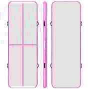 FitNord Airtrack luftvoltsbana 3 x 1 meter, rosa