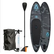 FitNord Aqua Lite SUP-brädset, Åbo (svart-turkos), med aluminiumpaddel
