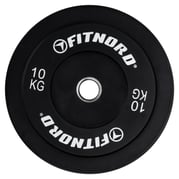 FitNord Bumper Black Viktskiva 10 kg