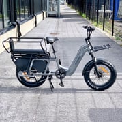 **DEMO STOCKHOLM** FitNord Cargo 350 Longtail Elcykel, Grå, One size, 720Wh