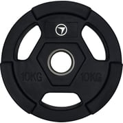 FitNord Viktskiva 10kg, Tri-Grip Black