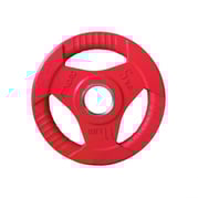 Viktskiva 5 kg, FitNord Tri Grip Olympic, röd
