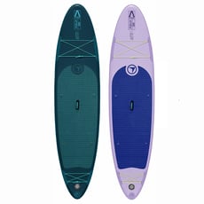 Dubbelpaket 2 st. FitNord Aqua 330 SUP-brädsats, petrol & lavender