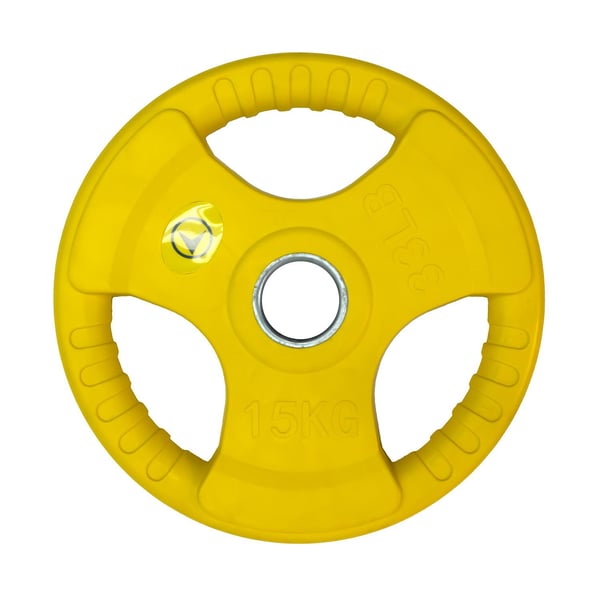FitNord Tri Grip Color Viktplatta 15 kg 1
