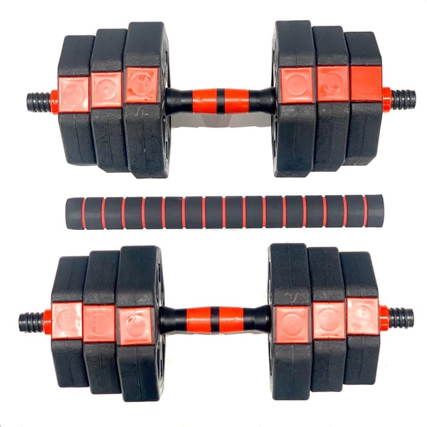 FitNord Justerbart Hantel- och Pump-set, Vinyl 20 kg 1