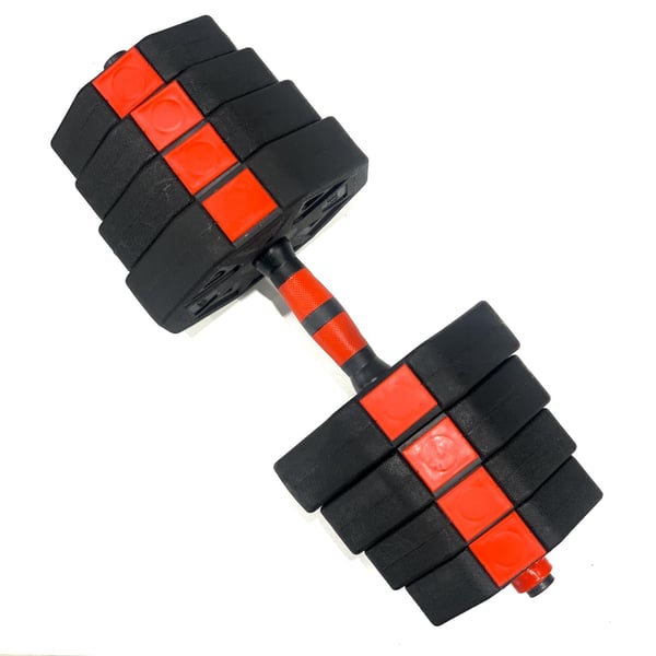 FitNord Justerbart Hantel- och Pump-set, Vinyl 30 kg 8
