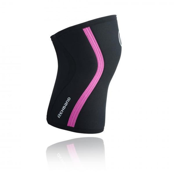 Rehband RX Knäskydd 7 mm, svart-rosa 2