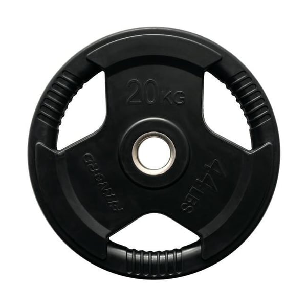 Viktskiva 20 kg, FitNord Tri-Grip Svart G2 1