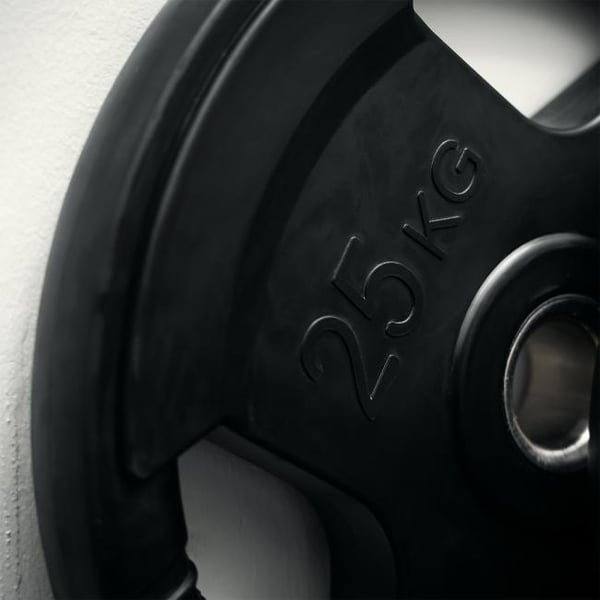 Viktskiva 25 kg, FitNord Tri-Grip Svart G2 2