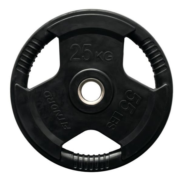 Viktskiva 25 kg, FitNord Tri-Grip Svart G2 1