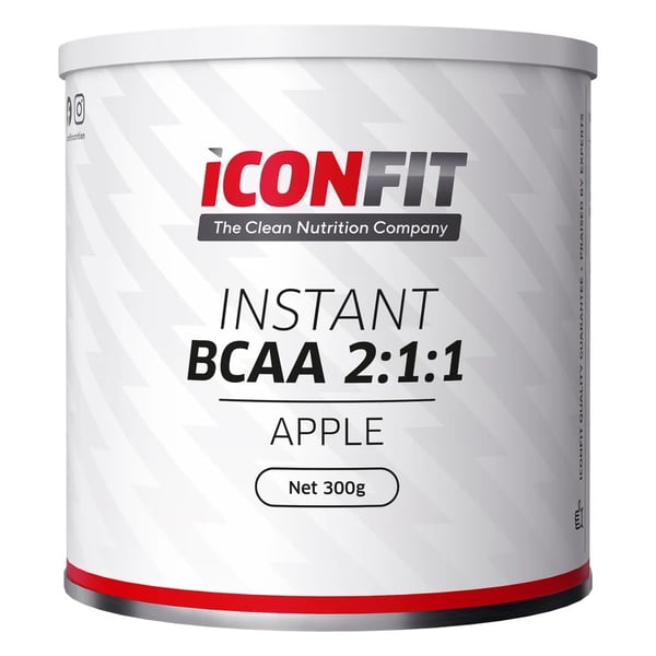 **OUTLET** ICONFIT BCAA 2:1:1 - Äpple 300g – Aminosyrapulver (OBS! Kort datum) 1