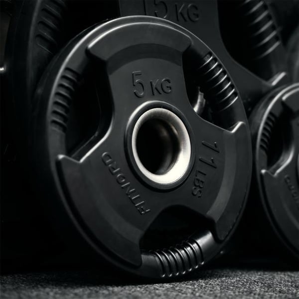 Viktskiva 5 kg, FitNord Tri-Grip Svart G2 2
