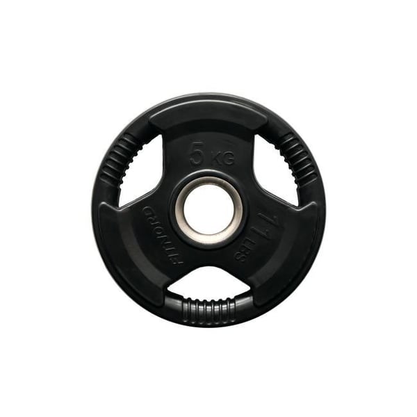 Viktskiva 5 kg, FitNord Tri-Grip Svart G2 1