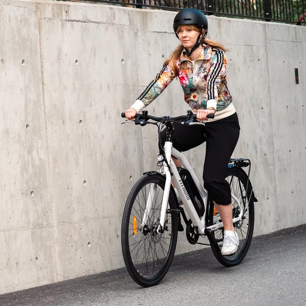 FitNord Ava 200 Elcykel 2024, vit (540 Wh batteri) 3