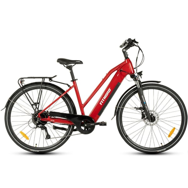 FitNord Ava 300 Elcykel 2024, röd (720 Wh batteri) 1