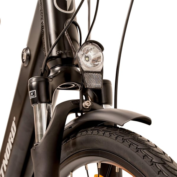 FitNord Classic 500 Elcykel, svart (630 Wh batteri)  med ytterligare ett års garanti 6