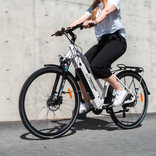 FitNord Ava 300 Elcykel 2024, vit (720 Wh batteri) 4