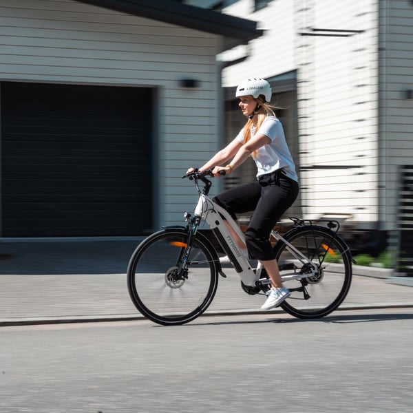 FitNord Ava 300 Elcykel 2024, vit (720 Wh batteri) 2