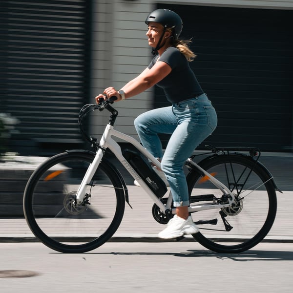 FitNord Ava 200 Elcykel 2024, vit (540 Wh batteri) 6