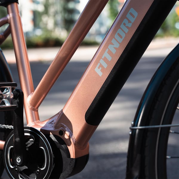 FitNord Ava 500 Elcykel 2024, roséguld (612 Wh batteri) 3
