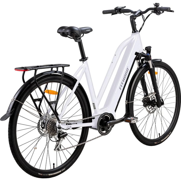 FitNord Ava 500 Compact Elcykel, vit (630 Wh batteri)  med ytterligare ett års garanti 5