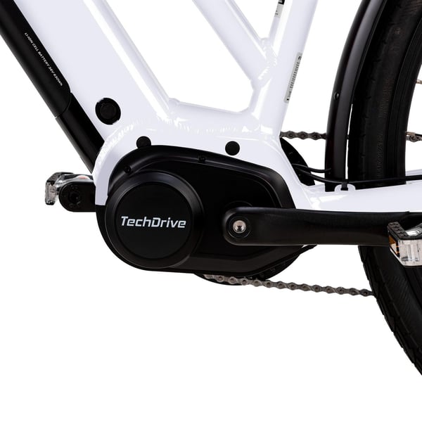 FitNord Ava 500 Compact Elcykel, vit (630 Wh batteri)  med ytterligare ett års garanti 7