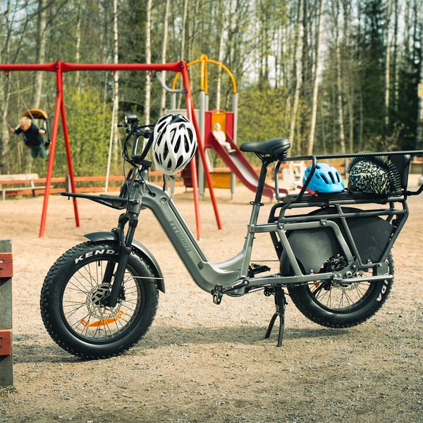 FitNord Cargo 350 Longtail Elcykel, grå 8