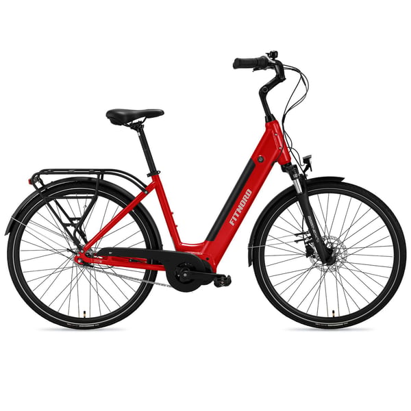 FitNord Classic 500 Elcykel 2024, röd (612 Wh batteri) 1
