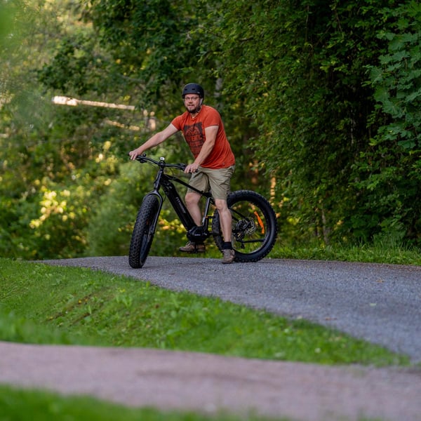 FitNord Rumble 900 Elfatbike 2023, svart (882 Wh batteri)