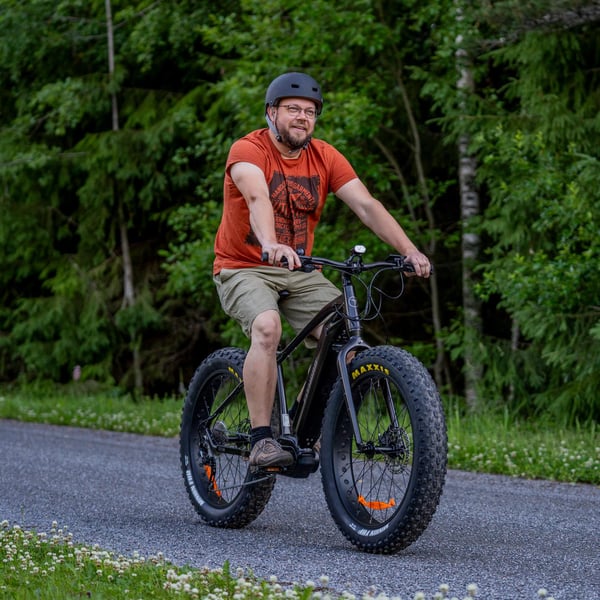 FitNord Rumble 900 Elfatbike 2023, svart (882 Wh batteri)