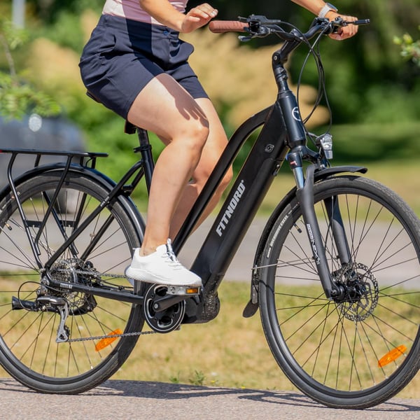 FitNord Ava 500 Compact Elcykel, svart (630 Wh batteri)  med ytterligare ett års garanti 3