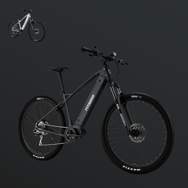 FitNord Ranger 500 Elmountainbike 2024, svart (612 Wh batteri) 2