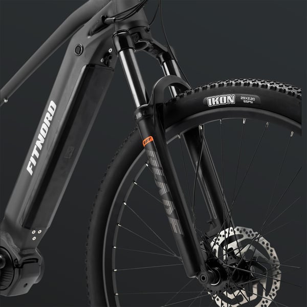 FitNord Ranger 900 Elmountainbike 2024, svart (856,8 Wh batteri) 13