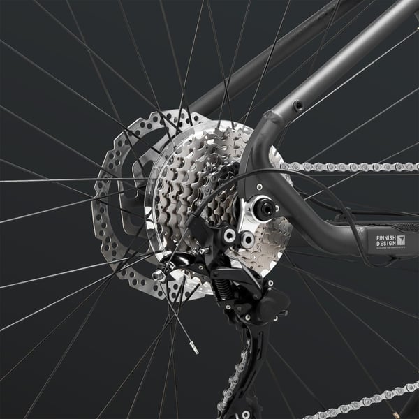 FitNord Ranger 900 Elmountainbike 2024, svart (856,8 Wh batteri) 15