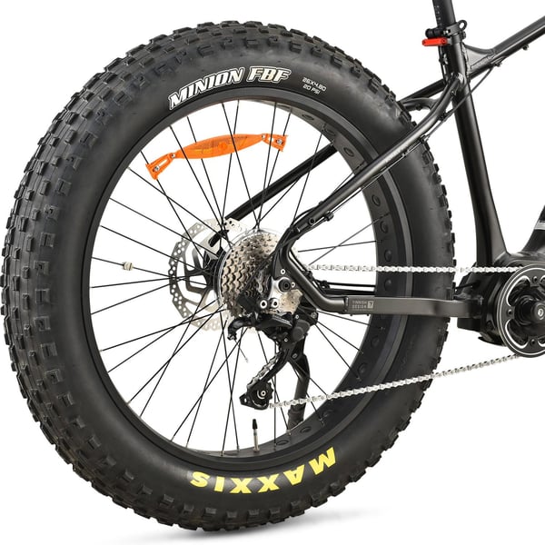 FitNord Rumble 900 Elfatbike, svart (882 Wh batteri)  med ytterligare ett års garanti 9