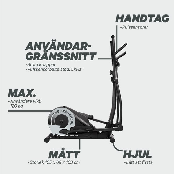 FitNord Hiker 200R Crosstrainer, bakhjulsdriven 6