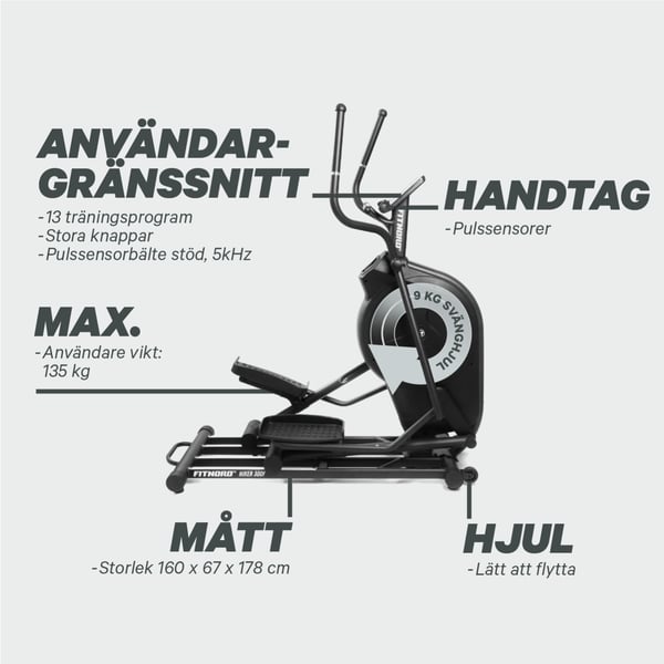 FitNord Hiker 300F Crosstrainer, framhjulsdriven 9