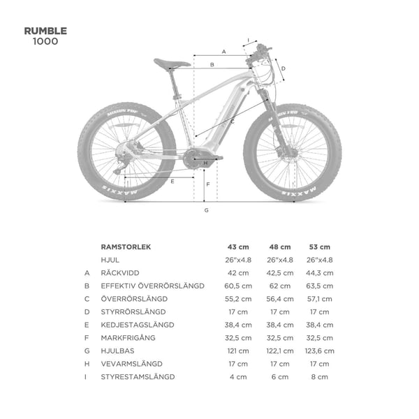 FitNord Rumble 1000 Elfatbike, svart (882 Wh batteri)  med ytterligare ett års garanti 17