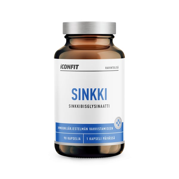 ICONFIT Zink (Bioaktiv zinkdiglycinat), 25 mg, 90st — Zinkkapslar 1