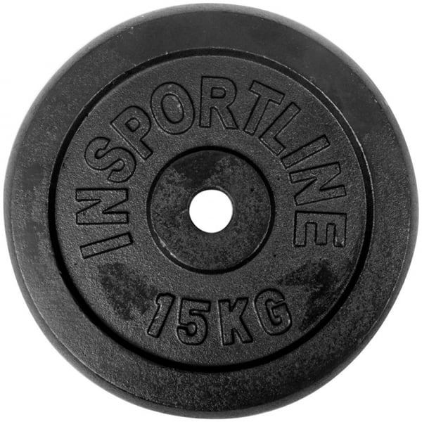 inSPORTline Blacksteel Viktskiva 30 mm 15 kg 1
